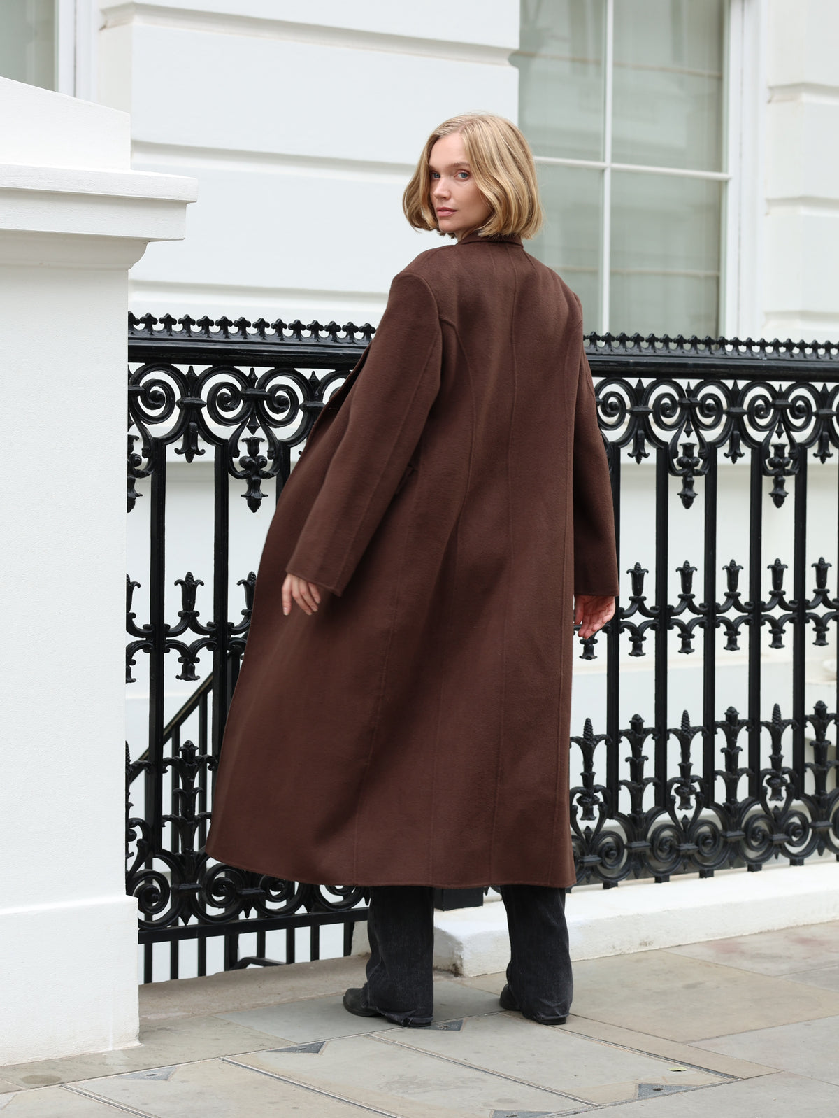 Lucinda Oversized Coat - Brown