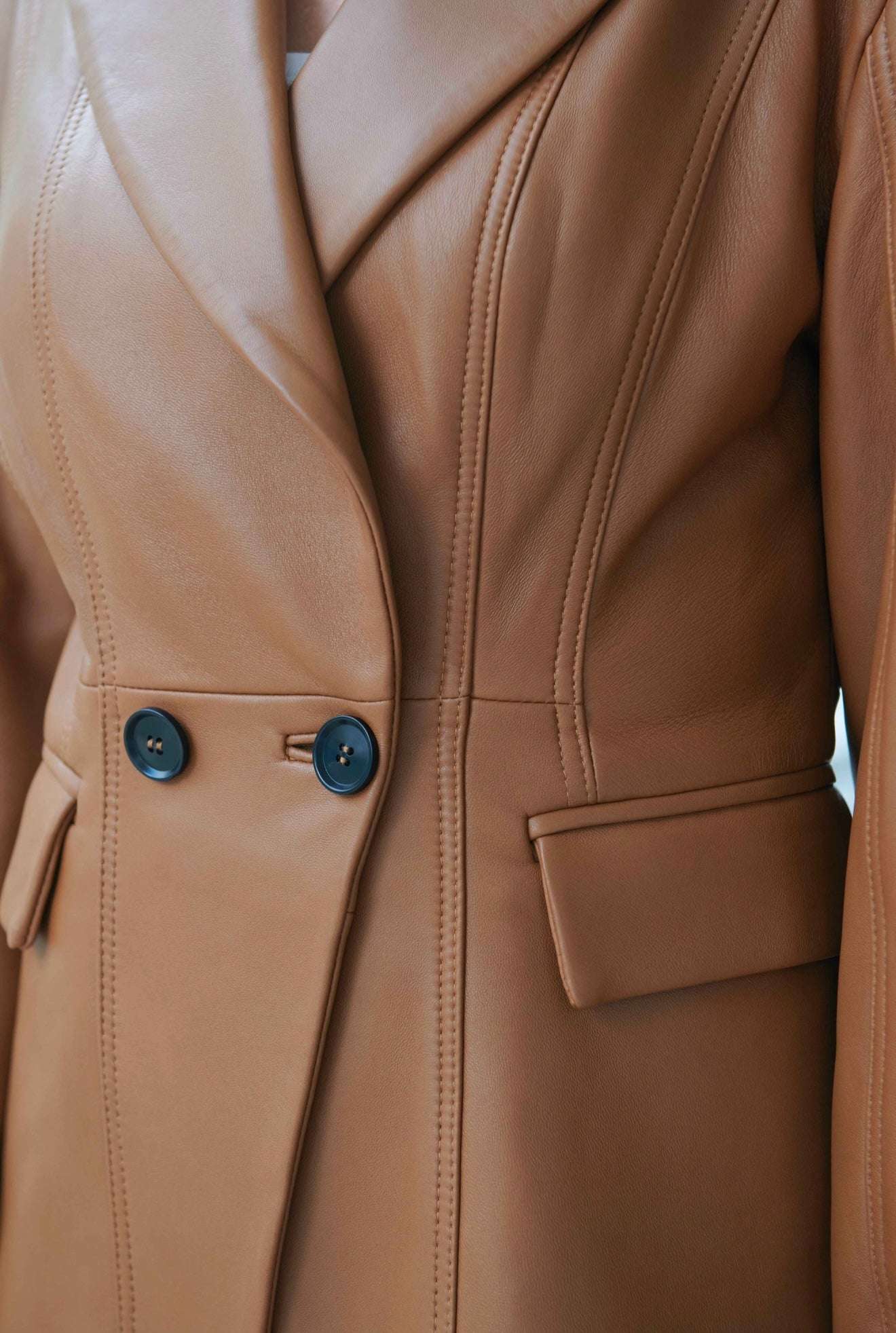The Ariana Leather Blazer