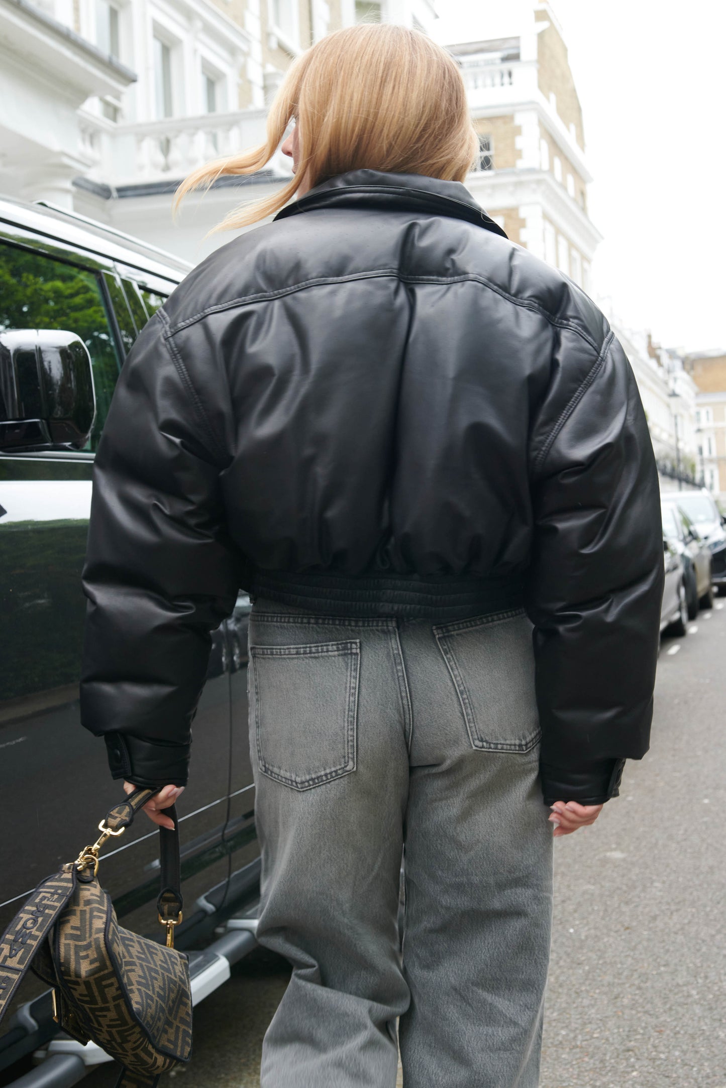 Hailey Leather Bomber Jacket