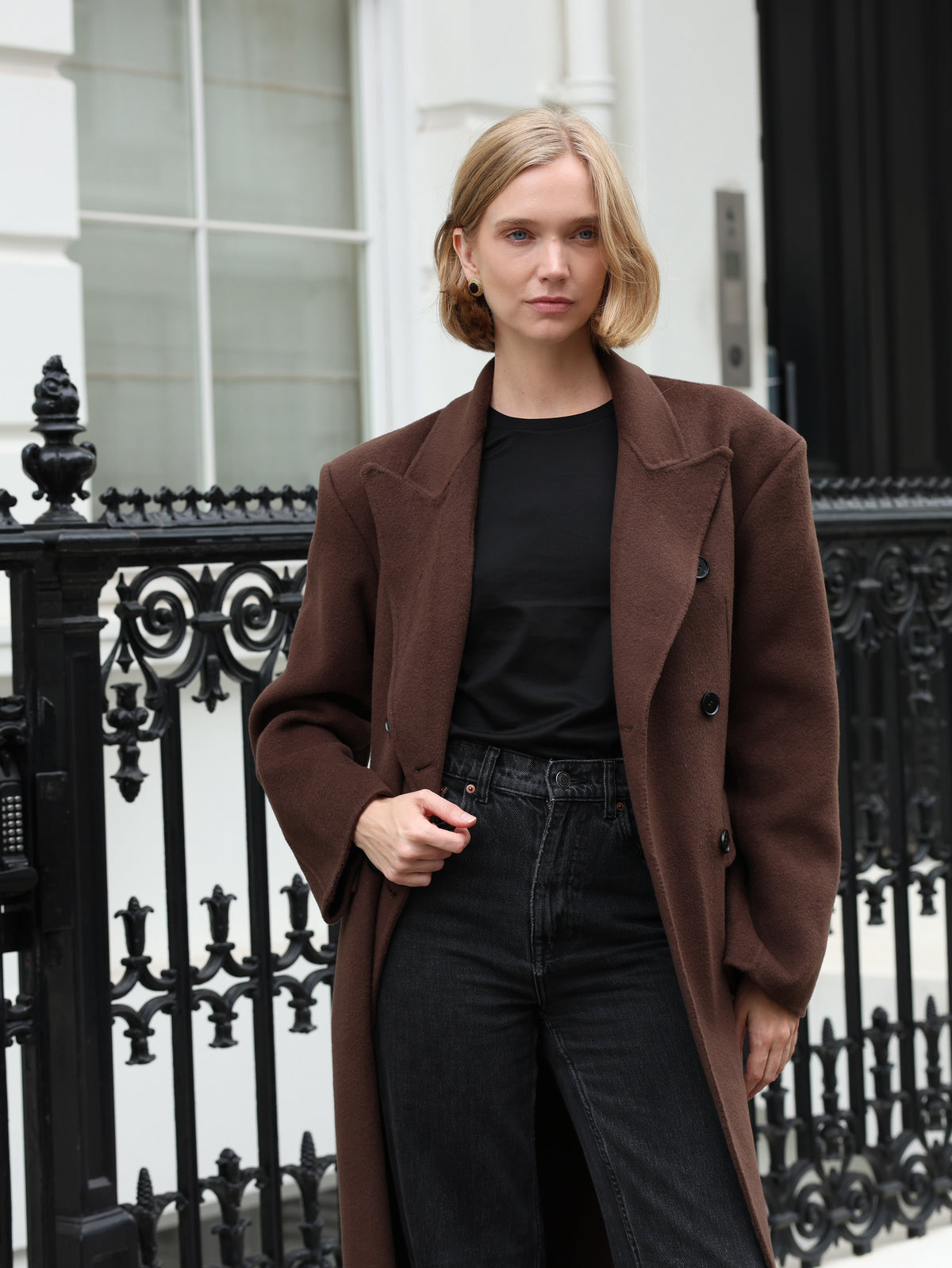 Lucinda Oversized Coat - Brown