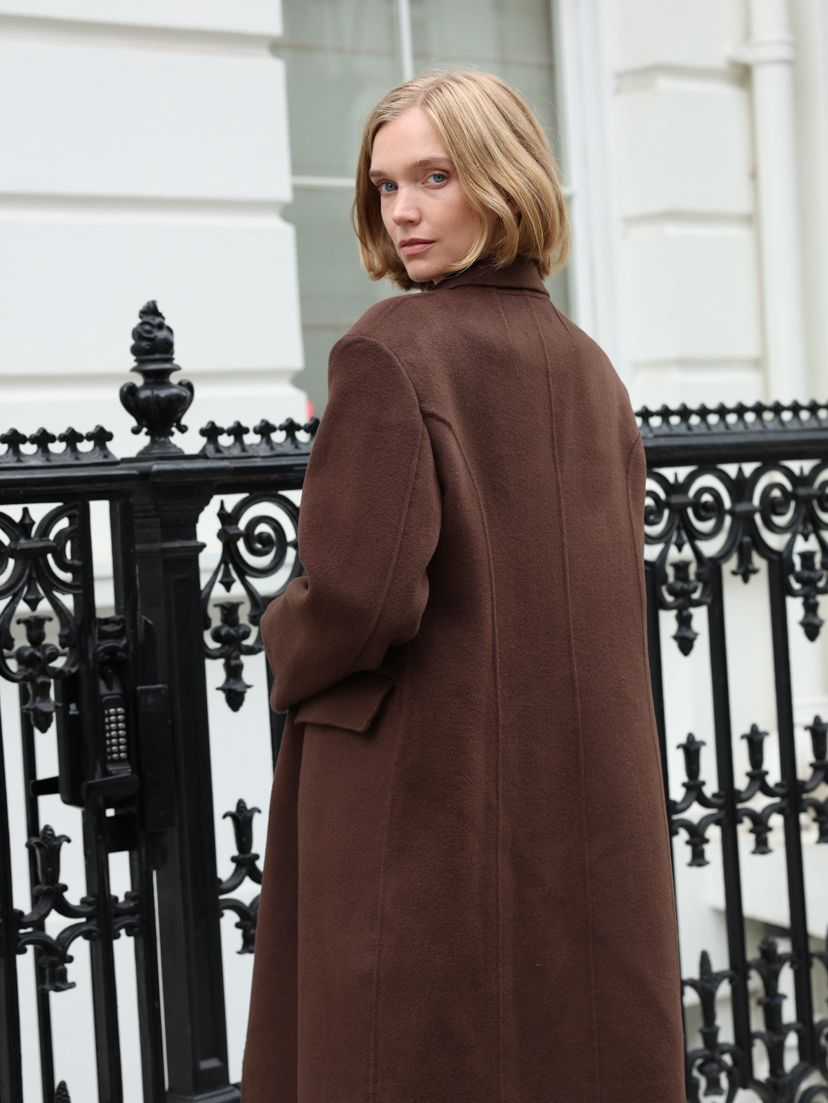 Lucinda Oversized Coat - Brown