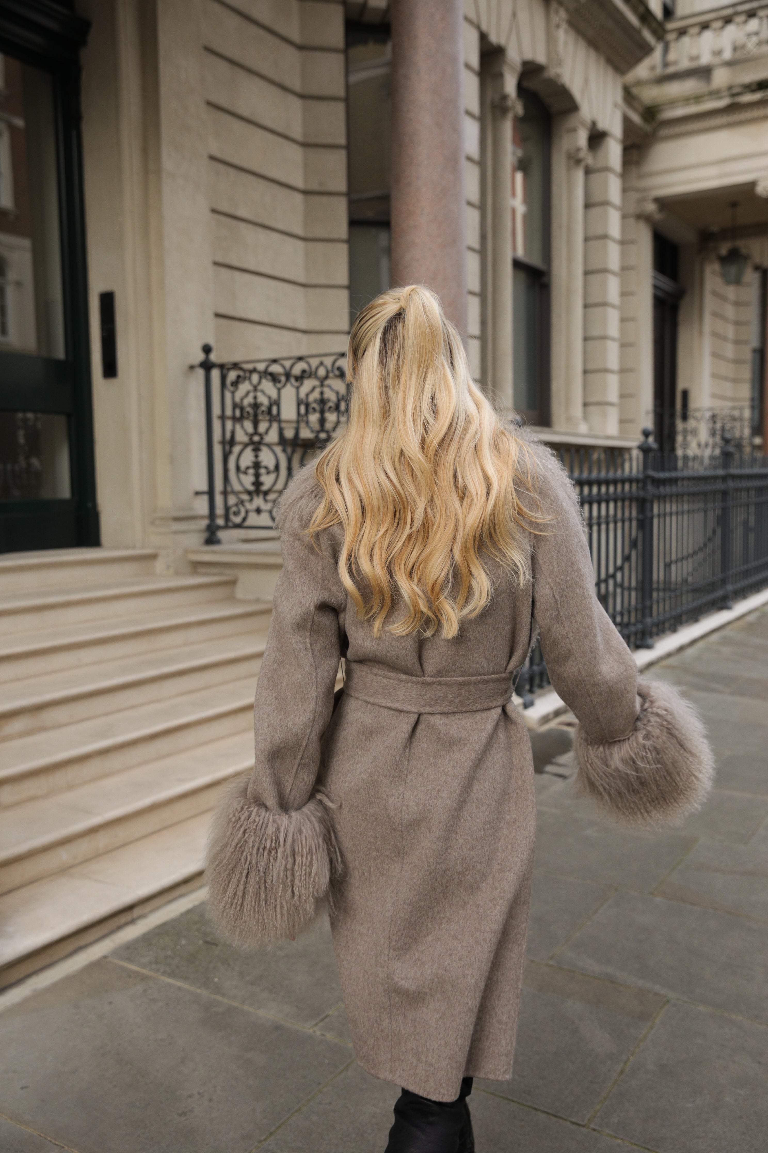 Zenia Mongolian Fur Coat - Annabelle London