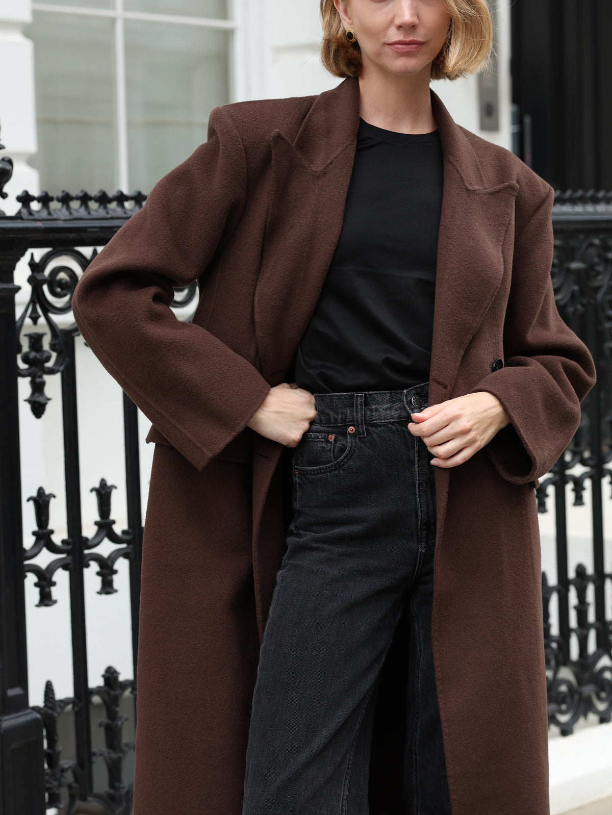 Lucinda Oversized Coat - Brown