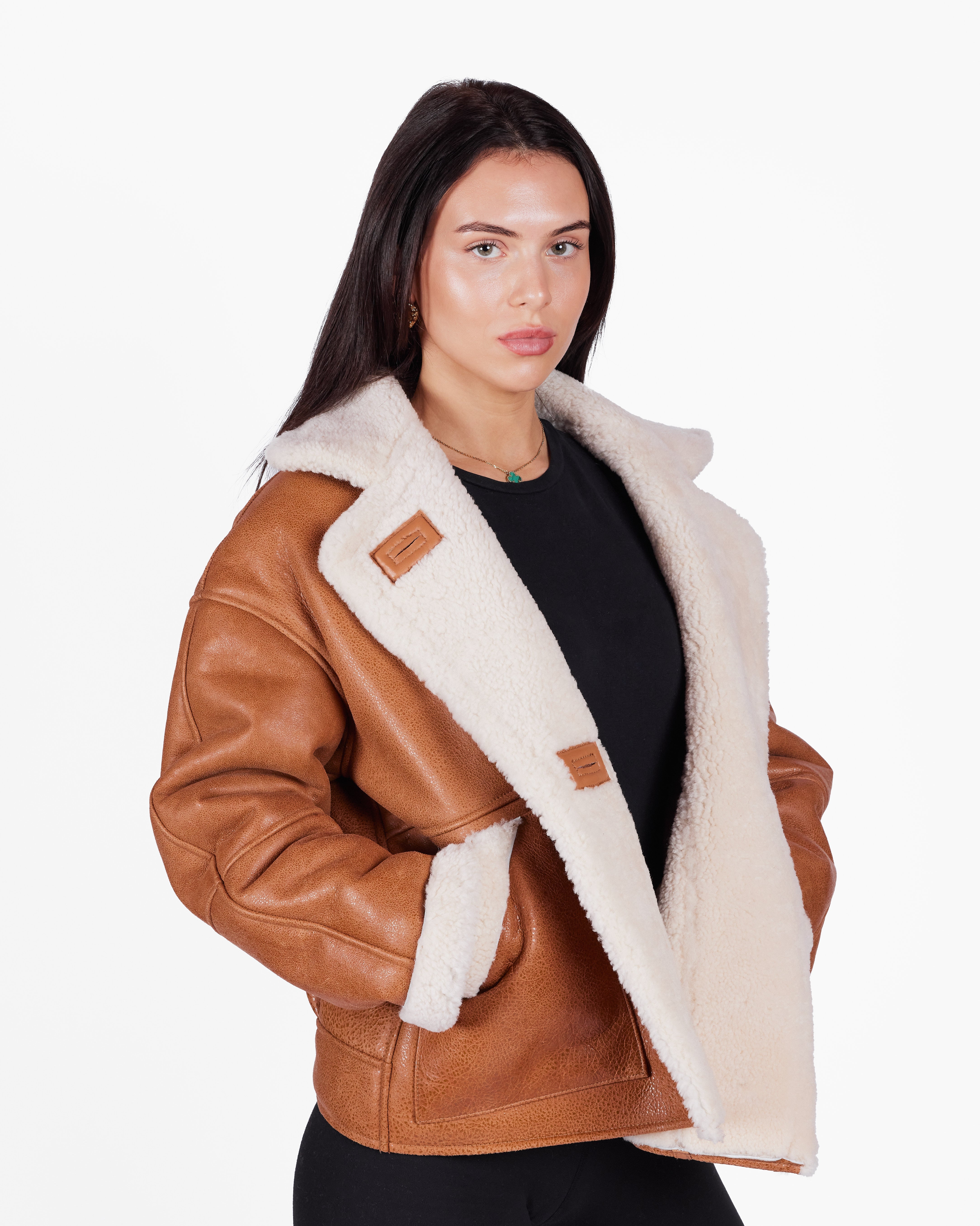 Isabella Shearling Coat - Annabelle London