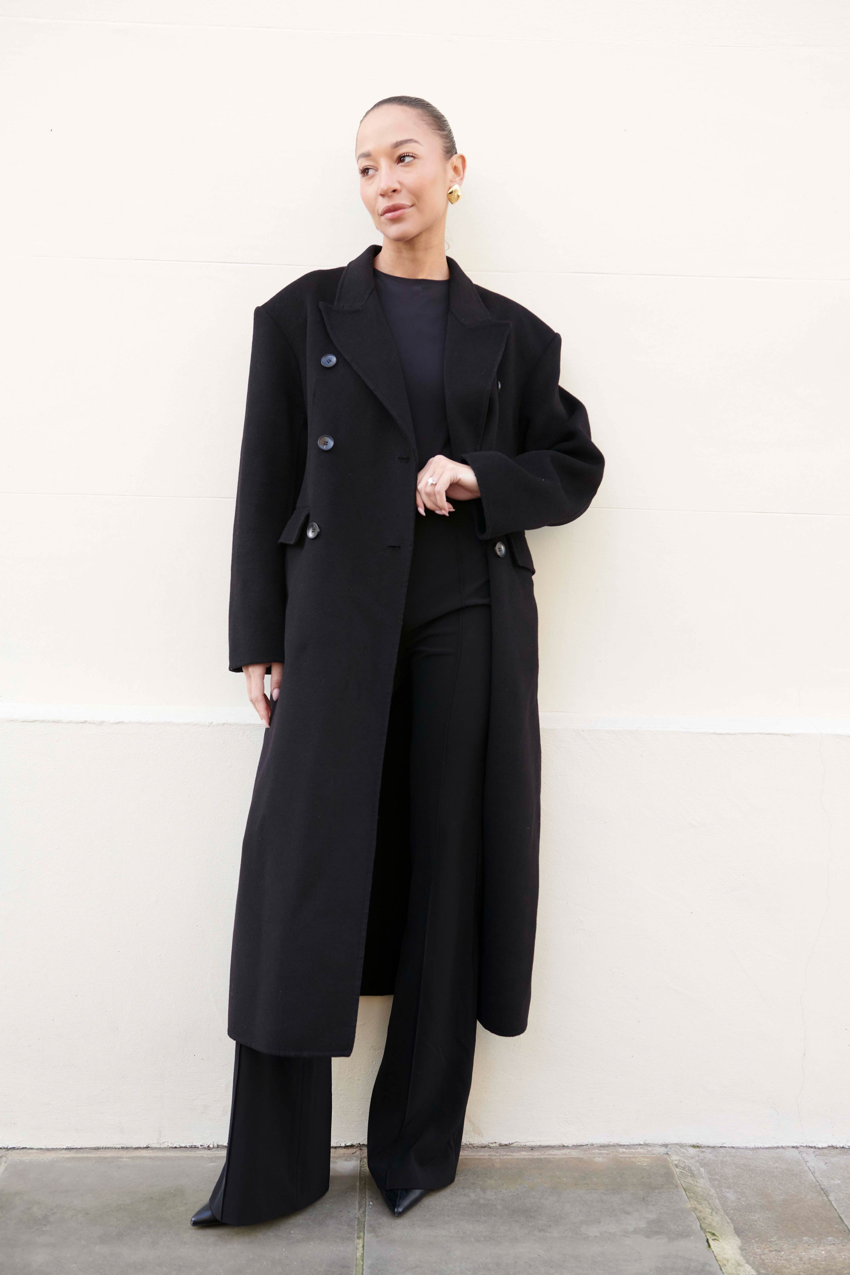 Lucinda Oversized Coat - Black