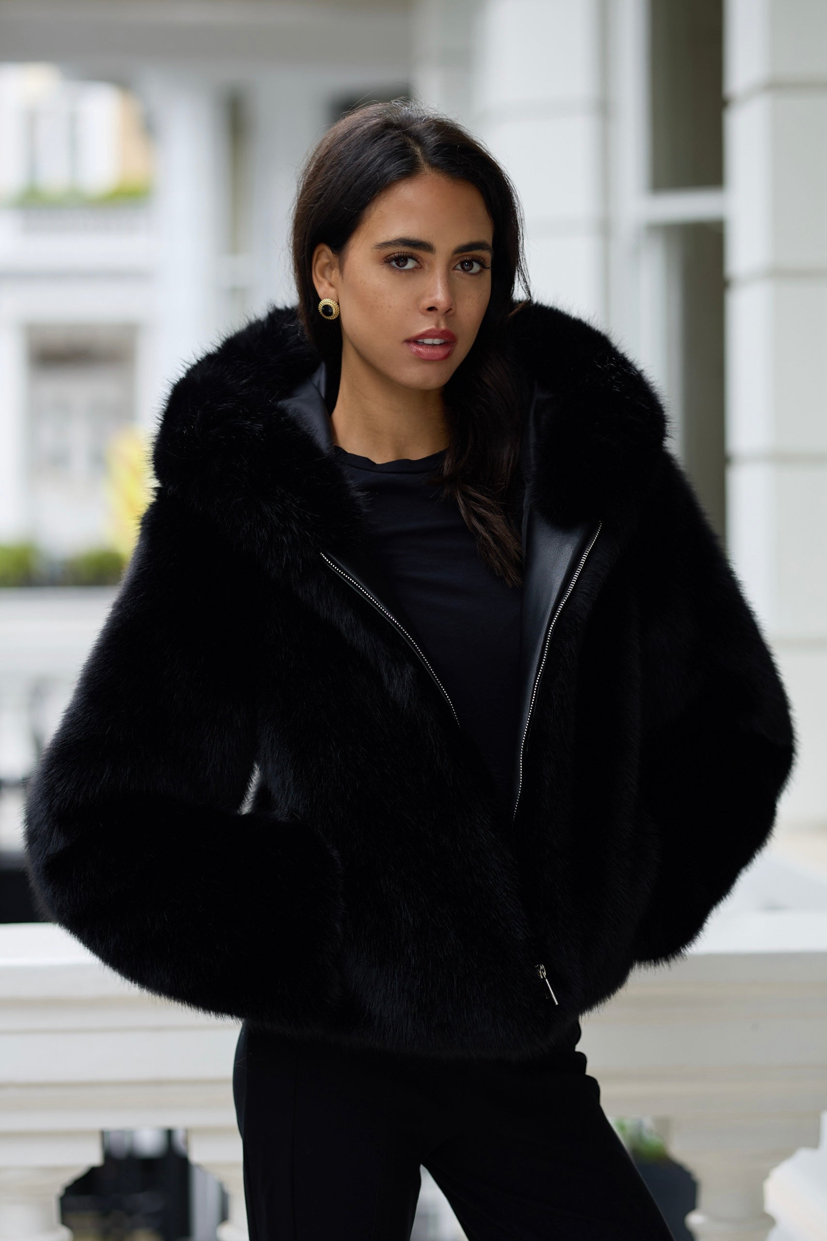 Faux Fur Madison Coat