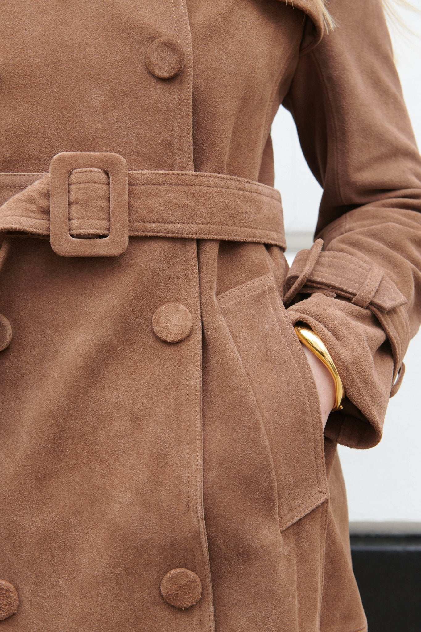 Camilla Suede Trench Coat - Annabelle London Store