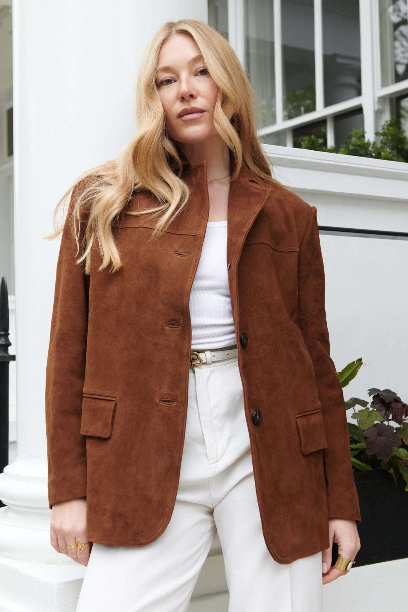 The Jasmine Suede Blazer - Annabelle London