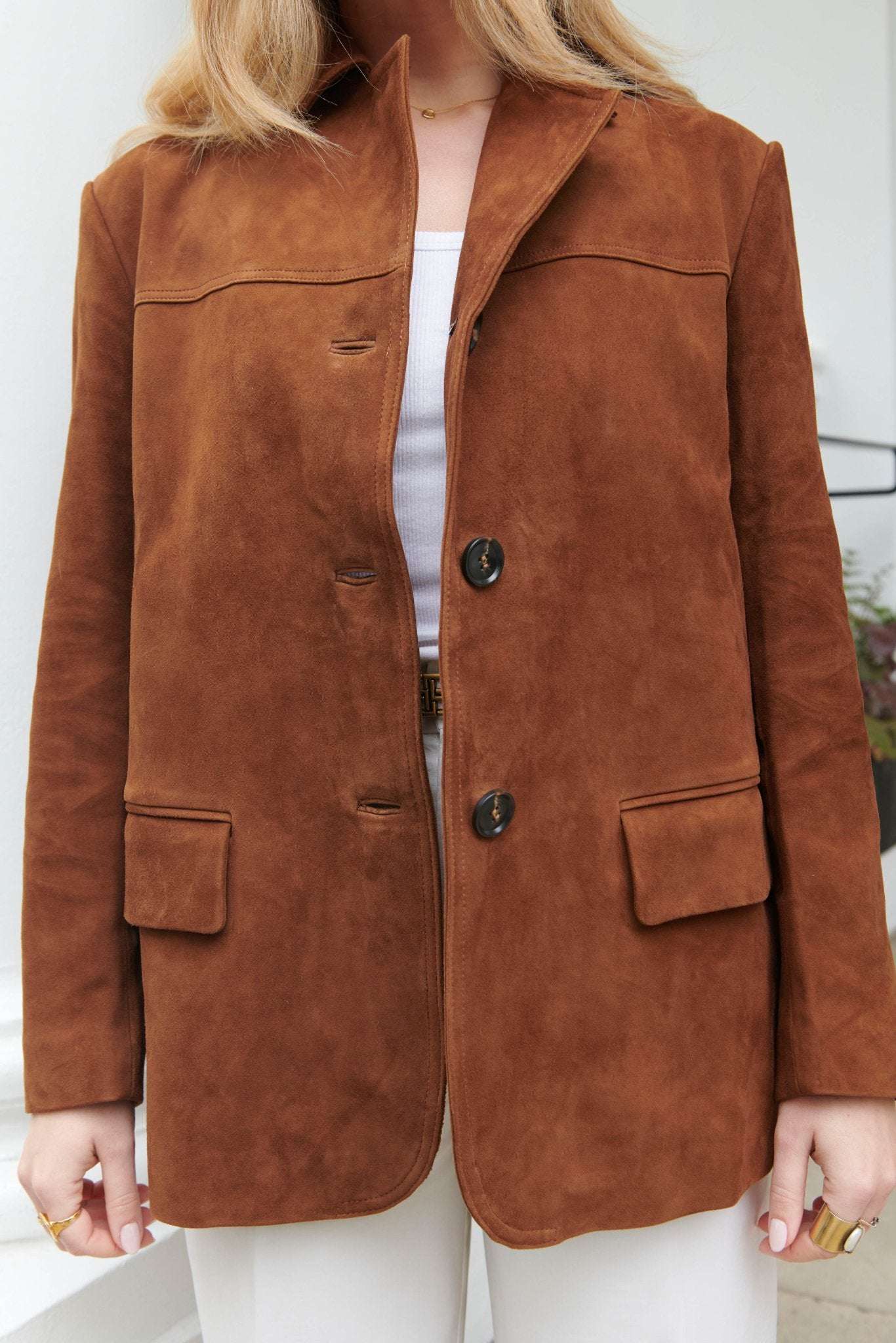 The Jasmine Suede Blazer - Annabelle London