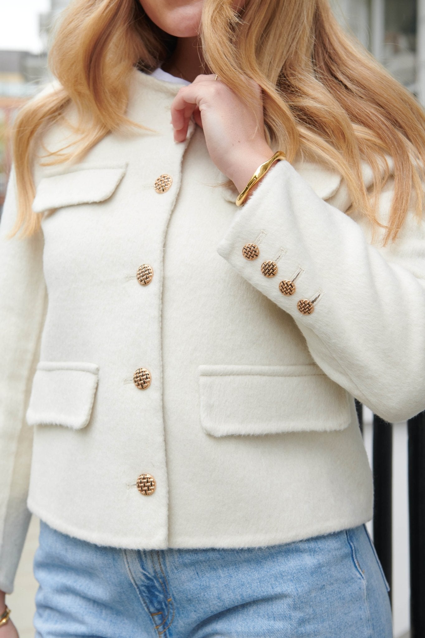 The Serena Jacket - White - Annabelle London Store