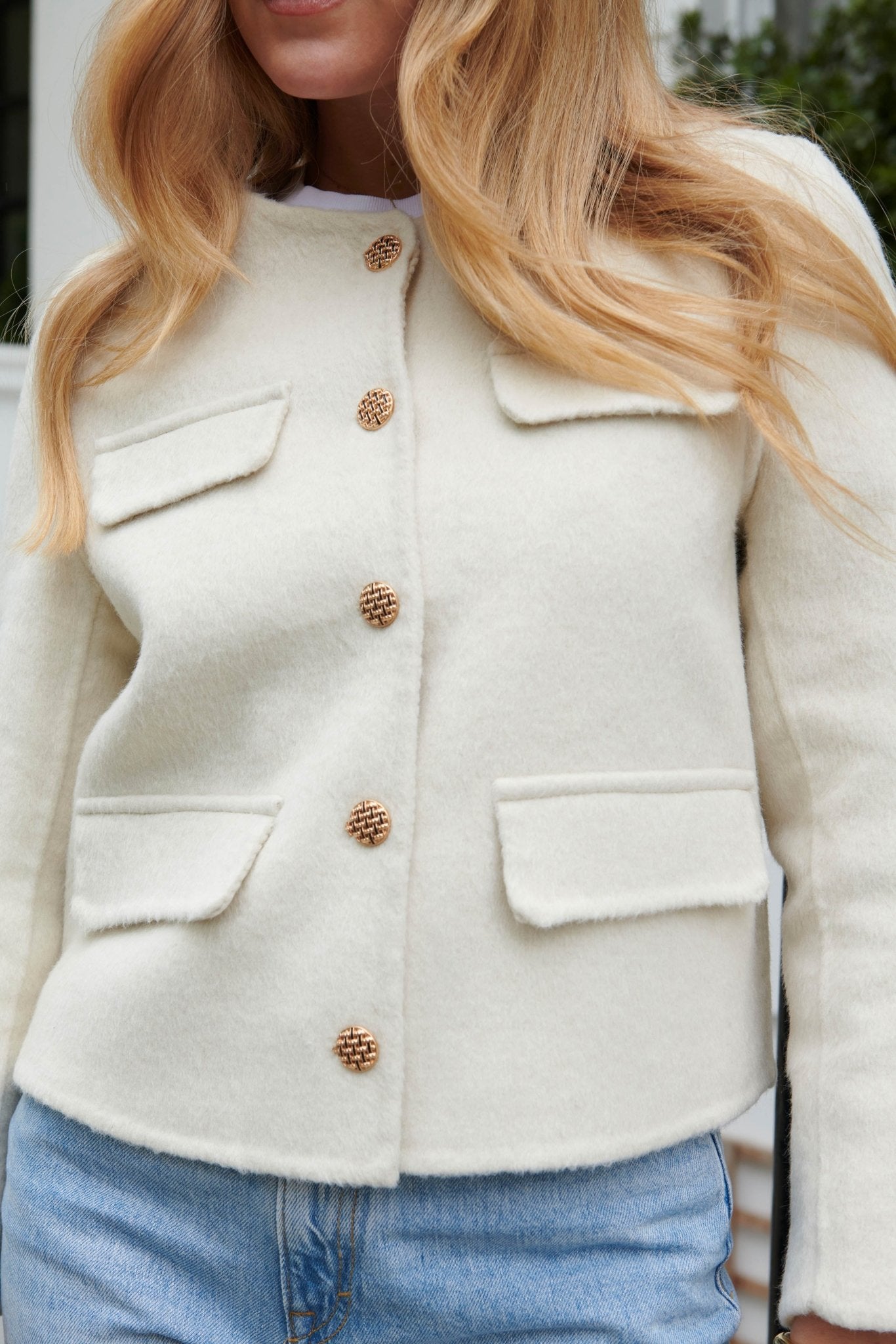 The Serena Jacket - White - Annabelle London Store